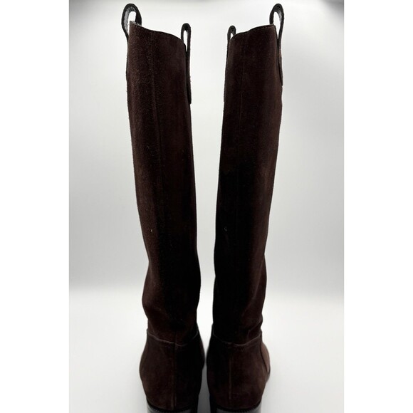Gucci Brown Suede Knee High Western Boots Riding Boots Sz EU 36 6 - Picture 9 of 11